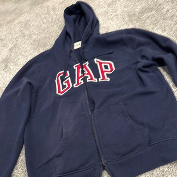 GAP Navy Blue Hoodie with Red Logo - Picture 5 of 5